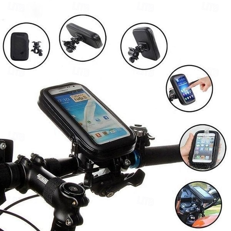 Waterproof Bicycle & Motorcycle Phone Holder - Shockproof & Scratch-Proof, 360 Adjustable, Universal for 6.7-Inch Phones, Easy Install with Quick Release Buckle4