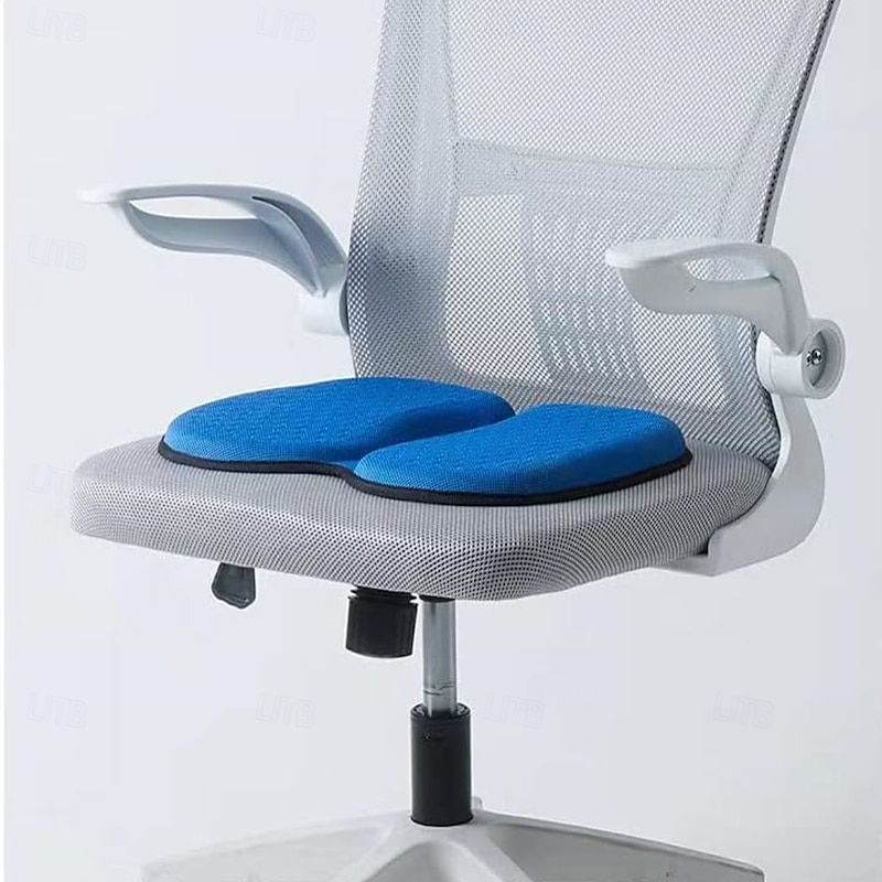 Seat Cushions Office Chair Pad,car Gel Seat Cushion for Back Pain Relief, Long Sitting for Computer Desk, Wheelchair with Non-Slip Cover