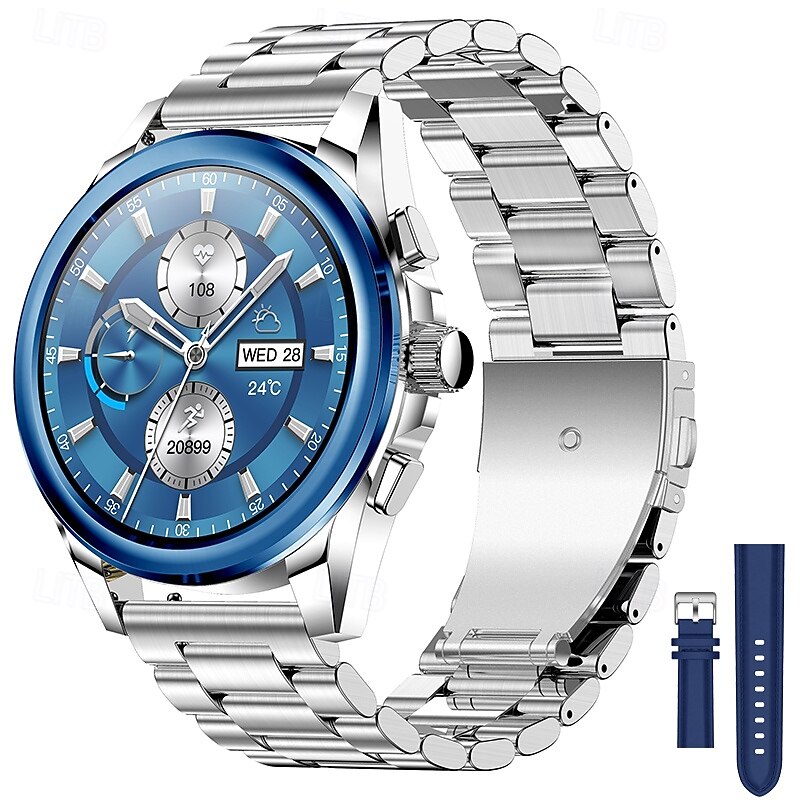 iMosi KC83 Smart Watch 1.43 inch Smartwatch Fitness Running Watch Bluetooth Pedometer Call Reminder Activity Tracker Compatible with Android iOS Women Men Hands-Free Calls Waterproof Media Control IP2