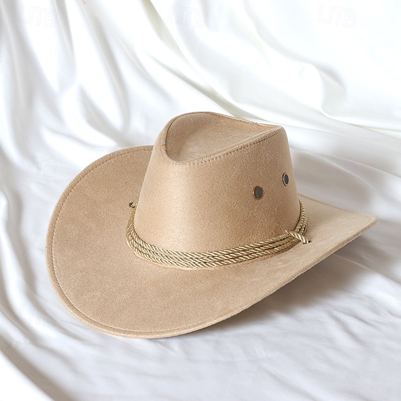 Hat Men Travel Sun Visor Wide Brim Casual Horse Riding Western Cowboy Hat Cap Summer Cowboy Hat Cap Cowboy Hat Cap Hat2