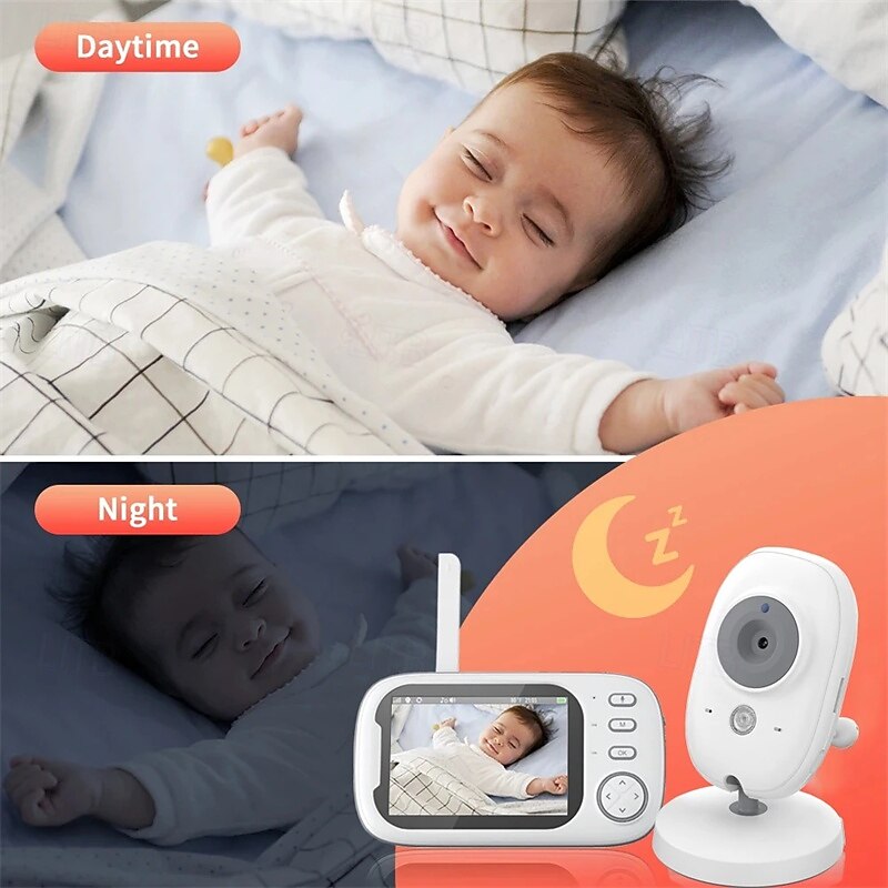 Baby Monitors 3.5HD Digital Device Child Safety Surveillance Camera Video Night Vision Music Detection Monitors2