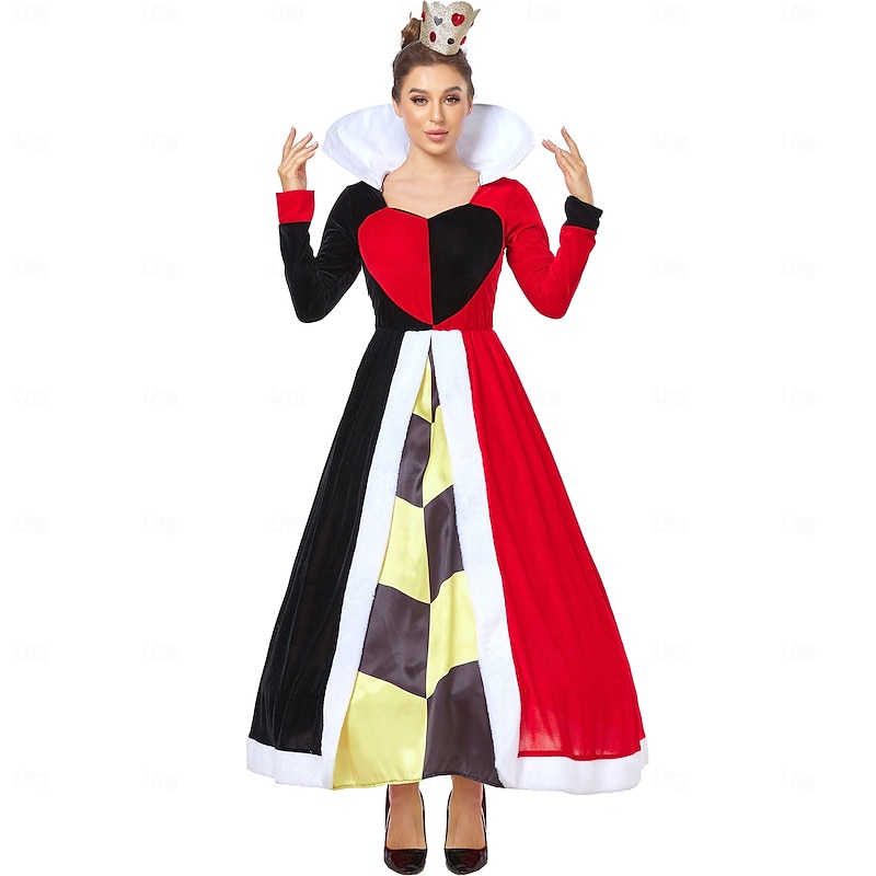 Alice in Wonderland Fairy Tale Queen of Hearts The Red Queen Venom Dress Cosplay Movie Cosplay for Women's Adults Carnival Masquerade Performance Event / Party