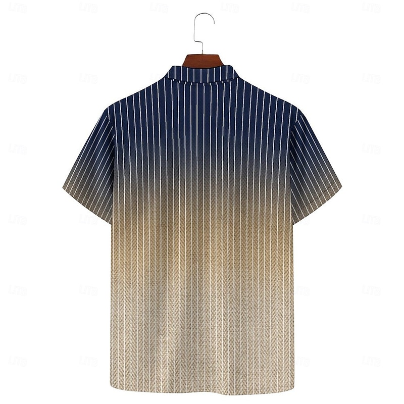 Casual Men's Polo Shirt Golf Polo Short Sleeve Daily Wear 95% Polyester 5% Spandex Short Sleeve Turndown Polo Shirts Brown Spring & Summer S M L Micro-elastic Lapel Polo3