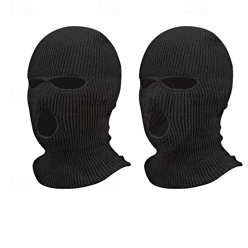 Car Seat Cover Masked Person Knitted Headgear Halloween Headrest Cover Decoration4