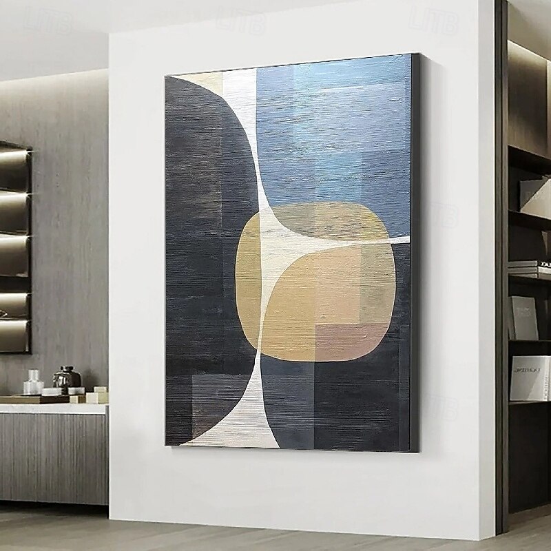Large Painting handmade Abstract oil painting hand painted Beige Blue and Brown Painting handmade Blue wabi sabi artwork oil painting hand painted Textured Oil Painting Beige Oil Painting Modern decor2