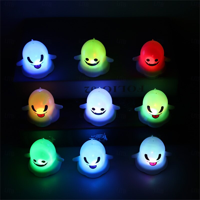 Halloween LED Ghost Lamp Party Horror Night Light Haunted House Scene Layout Lamp Theme Party Trick Ghost Halloween Decoration2