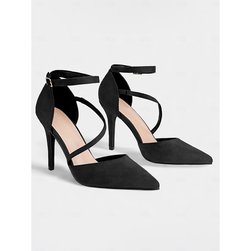 Women's Vibrant Fuchsia Pink Suede High Heel Sandals with Elegant Strappy Design, Perfect for Weddings and Formal Events