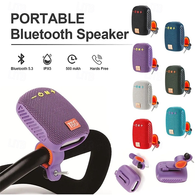 Outdoor Bicycle Bluetooth Speaker Portable Wireless Sound Box Rechargeable Handlebar Speaker Waterproof Bluetooth Speaker