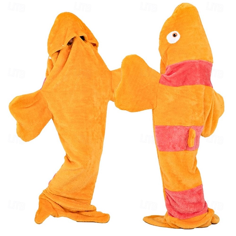 Couples Shark Nemo Group Family Costumes Orange Kings Day Unisex Funny Costume Party Home Carnival Easy Halloween Costumes Kid's Adults'3