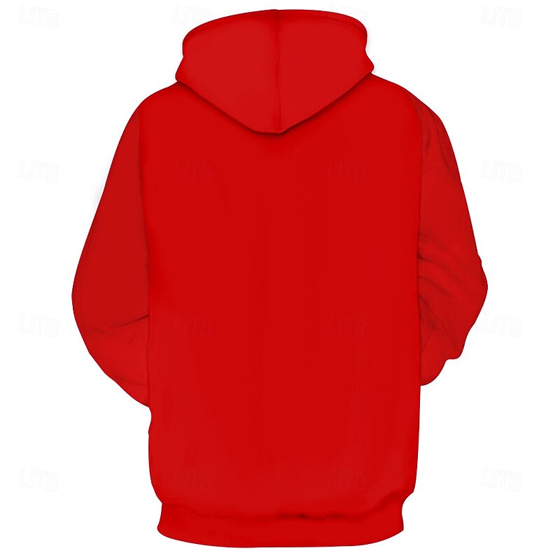 Men's Graphic Grimace Hoodie Hoodies Sweatshirt Cool Long Sleeve Hooded Red Fall Winter Designer2