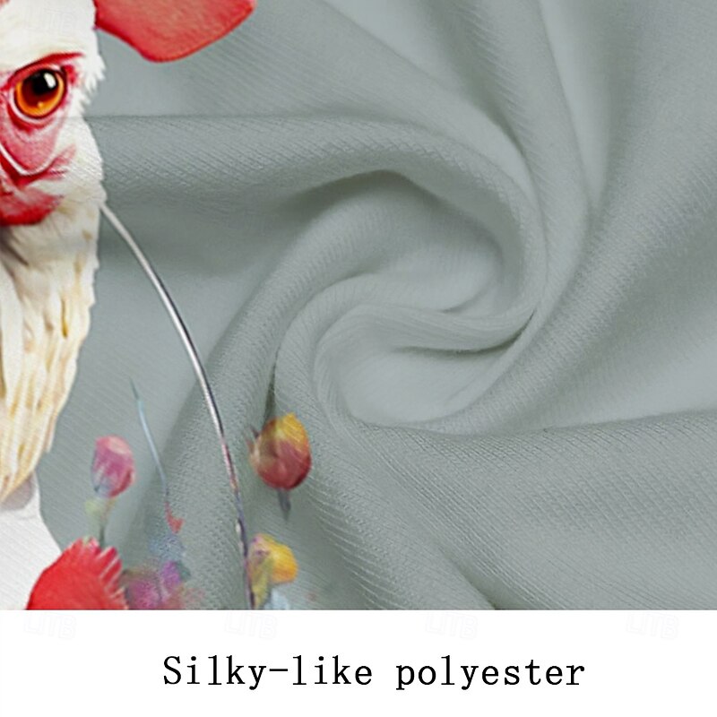 Men's Rooster T Shirt Short Sleeve T shirt 3D Print Crew Neck Shirt Fashion Athleisure Street Sports Outdoor Gray Summer Spring Clothing Apparel S M L XL XXL XXXL3