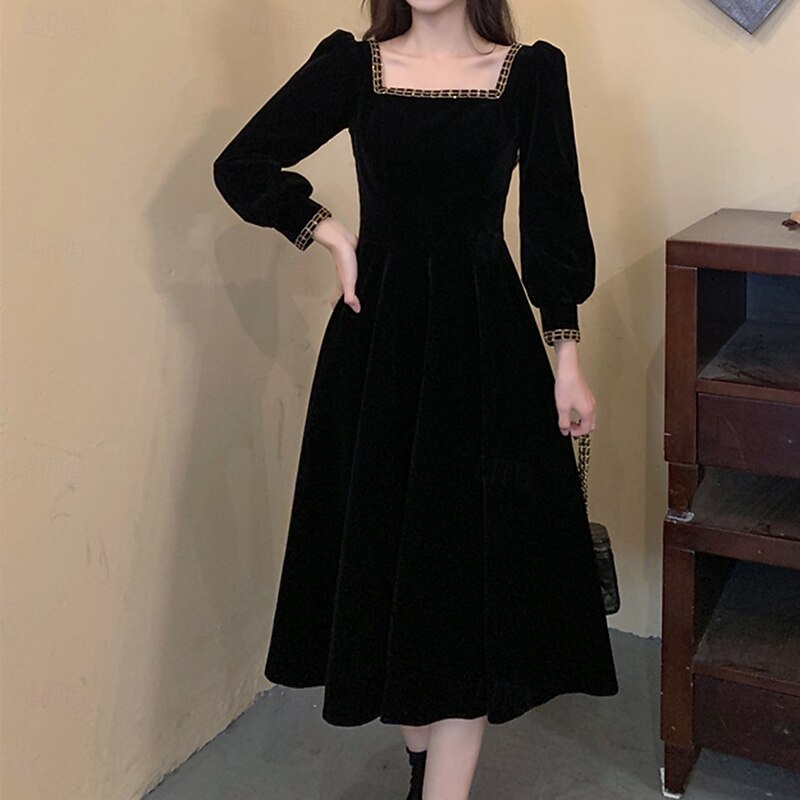 Elegant Dress Solid Color Fancy Dress Women's Carnival Masquerade Party / Evening Adults' Dress2