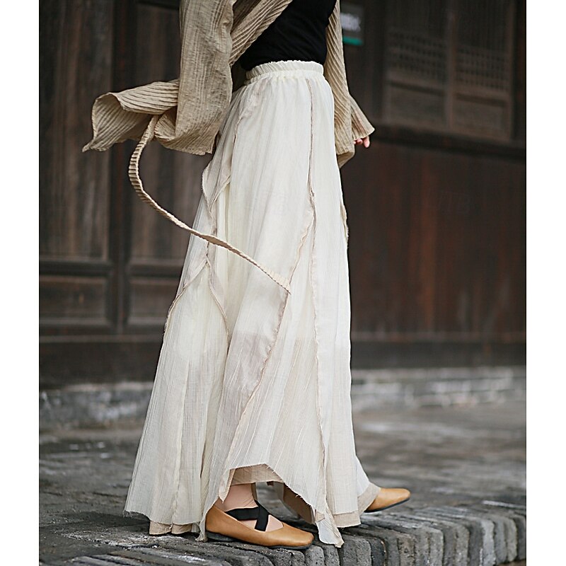 Retro Vintage Medieval Skirt Fancy Dress Women's Celtic Fantasy Masquerade Casual Daily Adults' Skirt3