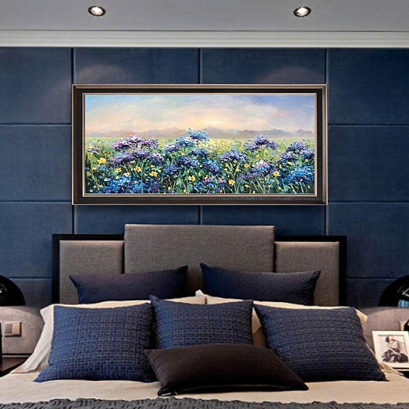 Mintura Handmade Flowers Landscape Oil Paintings On Canvas Wall Art Decoration Modern Abstract Picture For Home Decor Rolled Frameless Unstretched Painting2