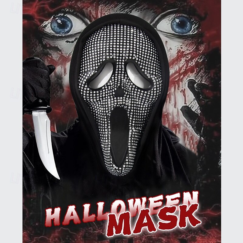 Ghost Ghostface Halloween Mask Full Head Scary Costume Adults' Men's Women's Halloween Carnival Easy Halloween Costumes Dress Up2