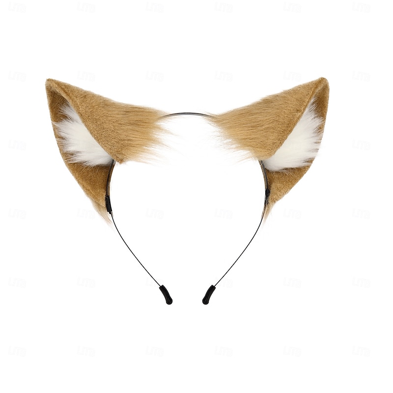 Handmade cos cat Ear cat Tail Suit Plush Animal Ear Hair Hoop cat Niang Comic Exhibition Play Accessories3