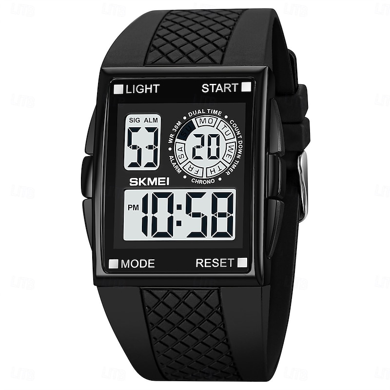 SKMEI 1967 Digital Watch for Men Sport Waterproof Countdown LED Light Electronic Mens Wristwatches Chrono Countdown Reloj Hombre4