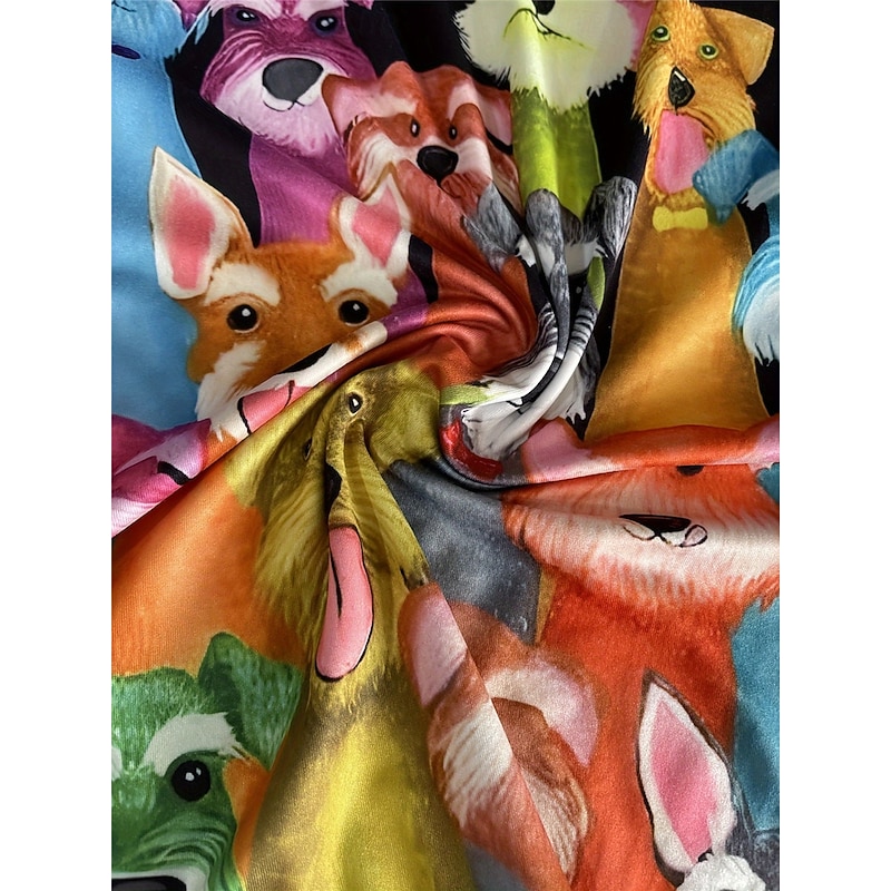 Women's T shirt Crew Neck Long Sleeve Tunic Casual Print Regular Tops Daily Black Spring Fall4