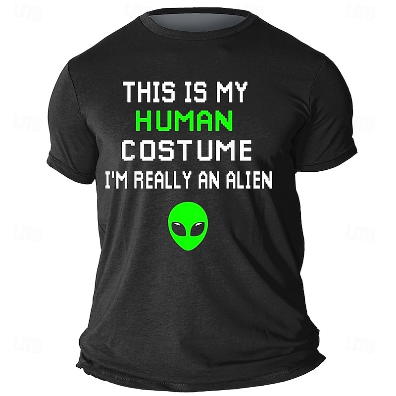 Men's Funny Slang T Shirt Short Sleeve T shirt 3D Print Crew Neck Shirt Retro Vintage Casual Street Style Street Sports Outdoor Casual Black Navy Blue Gray Spring & Summer Clothing Apparel S M L XL