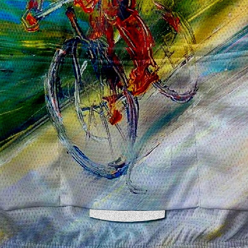 Men's Cycling Jersey Graffiti Short Sleeve Bike Tee Tshirt Jersey with 3 Rear Pockets Mountain Bike MTB Quick Dry Anatomic Design Wicking Breathable Sports Black Red Purple Clothing Apparel3