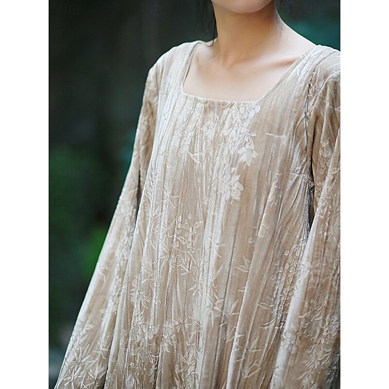 Medieval Dress Solid Color Fancy Dress Women's Celtic Viking Halloween Carnival Party / Evening Adults' Dress3