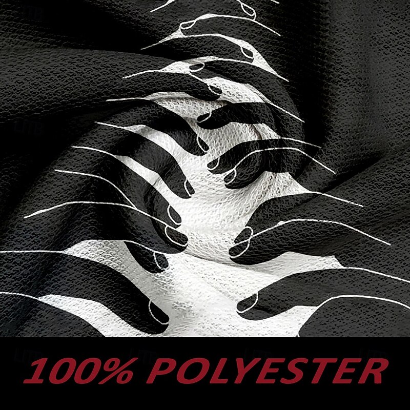 Men's Joggers Straight Leg Sweatpants Drawstring Pocket Graphic Gothic Horror Halloween Costumes Full Length Outdoor Party Casual Horror Black Micro-elastic3