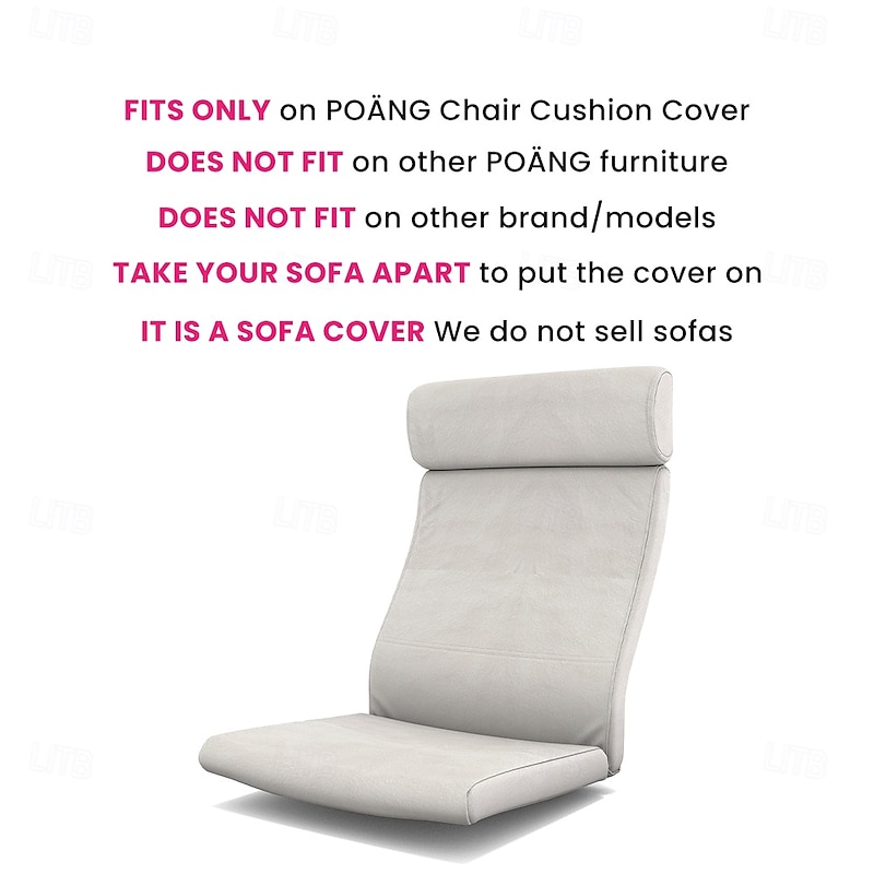 Chair Cushion Cover Velvet Solid Color with Pillowcase  POcover LITB PRIME cover3