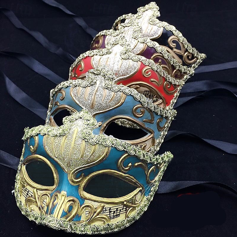 Venetian Halloween Mask Venetian Mask Masquerade Mask Party / Evening Classic & Timeless Half Face Sculpture Adults' Women's Female Carnival Masquerade Mardi Gras Party Masquerade Carnival of Venice - Main Image