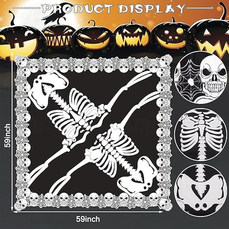 Bat Skull Skeleton Halloween Cape Costume Scary Costume Adults' Women's Carnival Party / Evening Easy Halloween Costumes Dress Up2