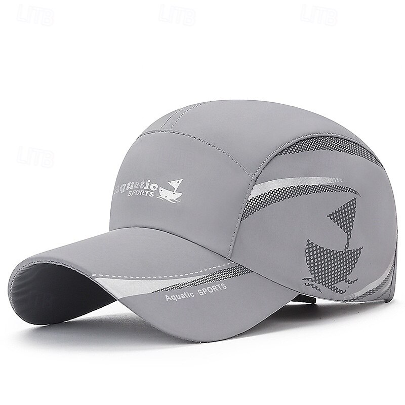 Baseball Cap Sun Hat Visor Patchwork Pattern Sunscreen Breathable Summer Mesh Men's Fishing Activity3