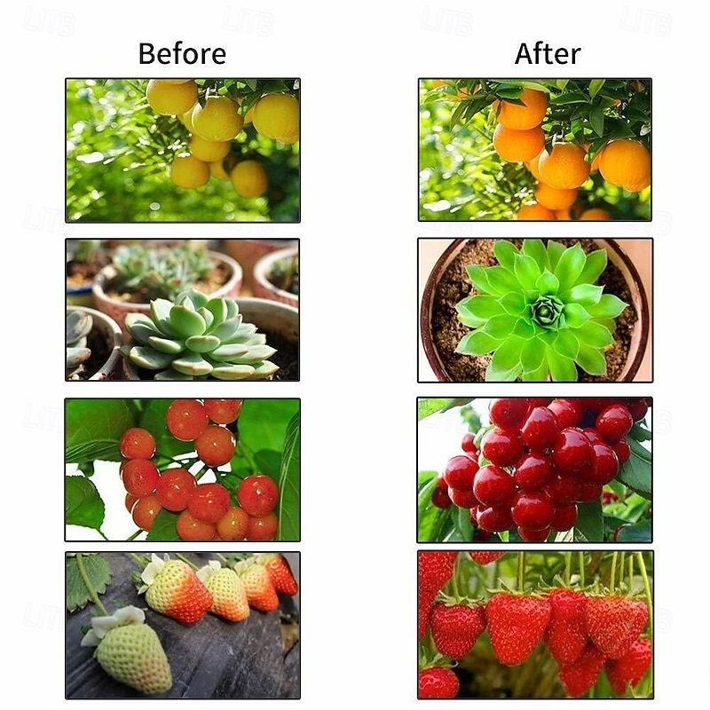 Full Light Plant Lamp with Remote Control Aluminum Alloy Plant Growth Light Bulb E27 50w High Power Red/Blue/Sun Color Adjustment Timing Function 85-265V  1PC3