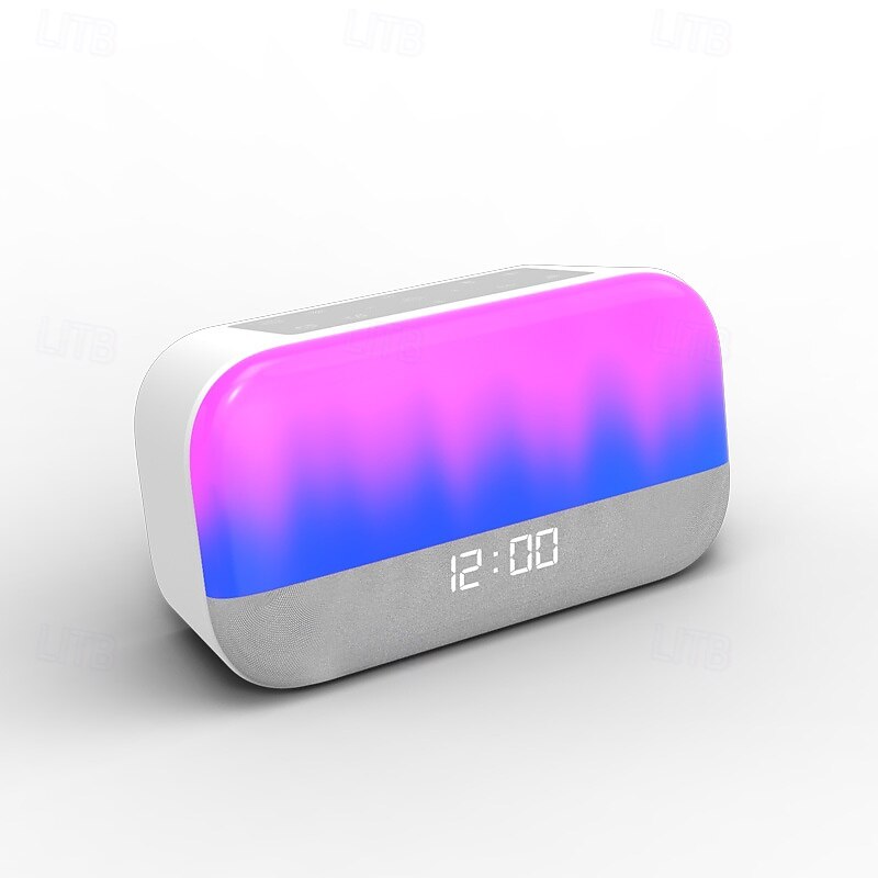 LED Smart Light Sunrise Alarm Clock Wake Up Light Sunrise Simulation Alarm Clock for Kids Adults Bedrooms