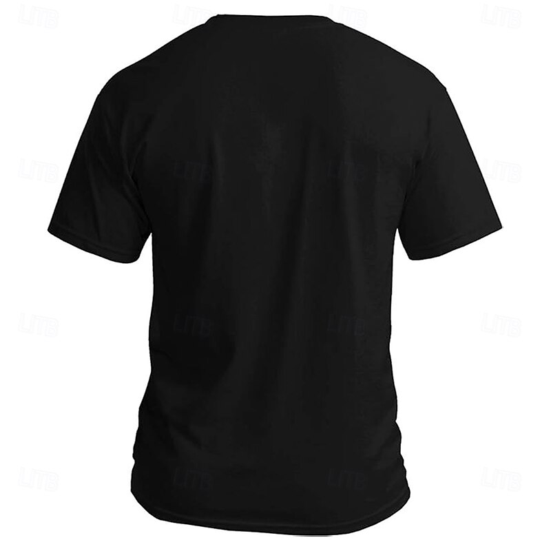 Men's Animal Funny T Shirt Short Sleeve T shirt 3D Print Crew Neck Shirt Cool Daily Animals Party Street Holiday Black Blue Orange Summer Spring Clothing Apparel S M L XL XXL XXXL 5