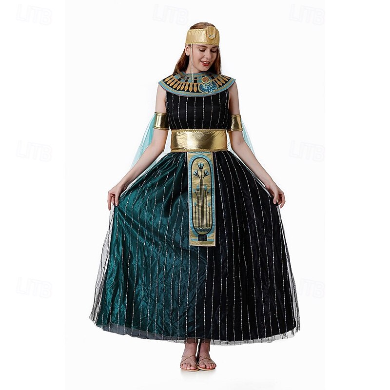 Cleopatra Halloween Masquerade Carnival Costume Adults' Women's Performance Halloween Easy Halloween Costumes Dress Up3