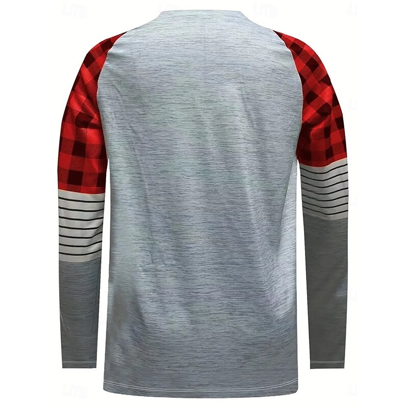 Valentine Women's Heart T Shirt Casual Print Long Sleeve Long Tops Crew Neck Daily Yellow Red Blue Spring &  Fall2