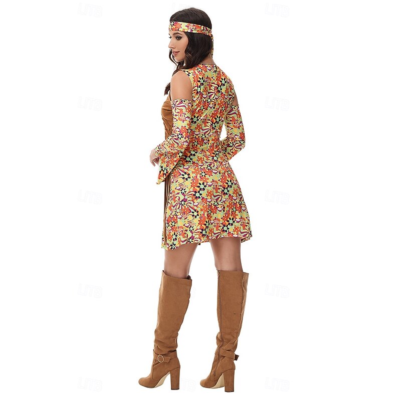 Retro Vintage 1970s Disco Dress Headband Hippie Fancy Dress Women's Masquerade Party / Evening Pride Parade Pride Month Adults' Dress Headband3