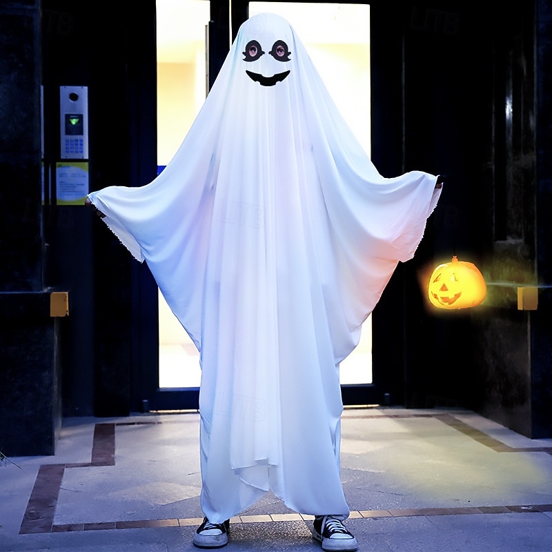 Ghost Halloween Cape Costume Scary Costume Kid's Boys' Girls' Carnival Party / Evening Easy Halloween Costumes Dress Up4