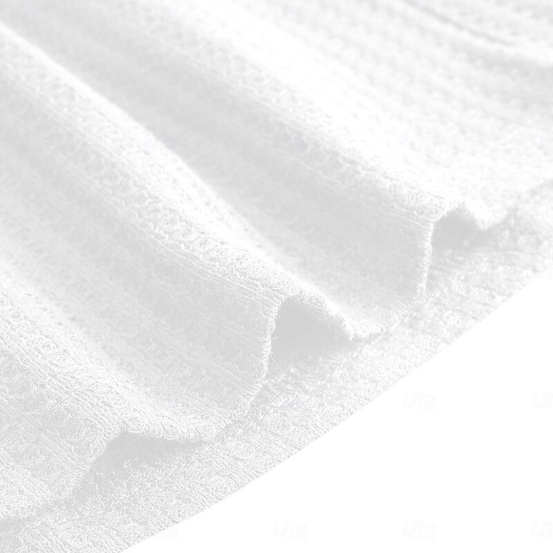 Men's Waffle Henley Shirt Tee Top Long Sleeve Shirt Solid Color V Neck Outdoor Casual Long Sleeve Patchwork Button Clothing Apparel Fashion Designer Comfortable4