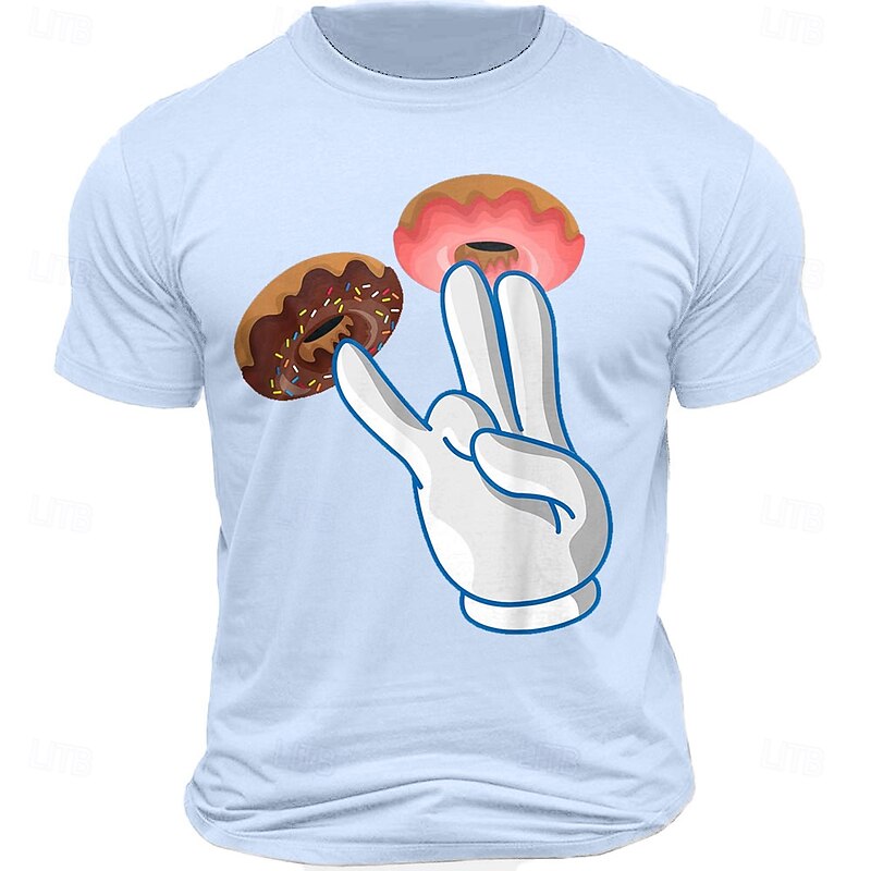 Men's Funny T Shirt Tee Top 100% Cotton Short Sleeve Graphic Shirt Black Dark Blue Light Blue Comfortable Tee Street Sports Outdoor Fashion Designer Clothing