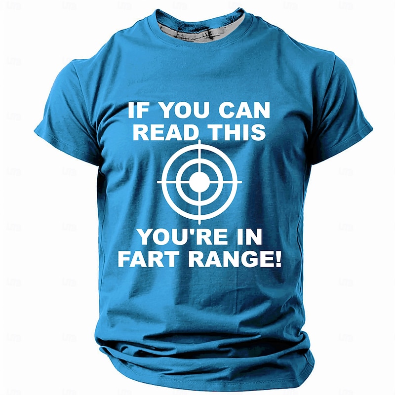 Men's Funny Slang T Shirt Short Sleeve T shirt 3D Print Crew Neck Shirt Retro Vintage Casual Street Style Street Sports Outdoor Casual Navy Blue Blue Orange Spring & Summer Clothing Apparel S M L XL4