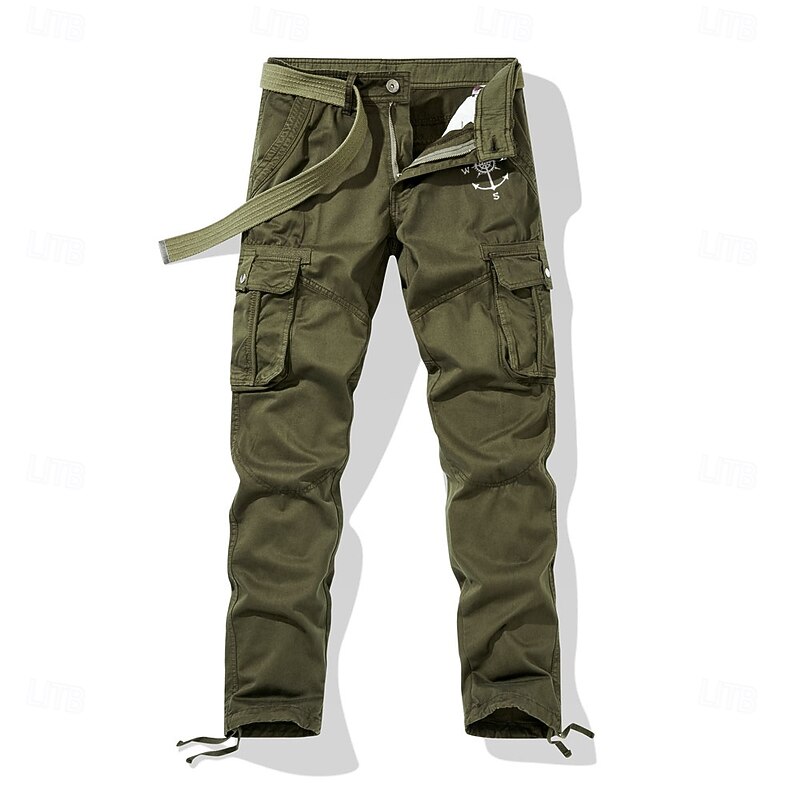 Men's Cargo Pants Cargo Trousers Work Pants Multi Pocket Graphic Sailboat Outdoor Full Length Outdoor Sports Outdoor Casual Sports Fashion Army Green Khaki Micro-elastic3