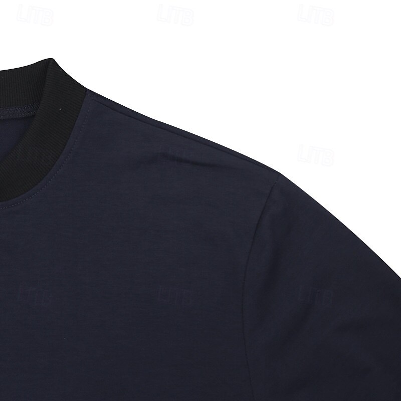 Men's Lightweight Jacket Varsity Jacket Daily Vacation Breathable Patchwork Spring & Fall Color Block Fashion Classic Stand Collar Regular Black Yellow Red Navy Blue Royal Blue Jacket 29