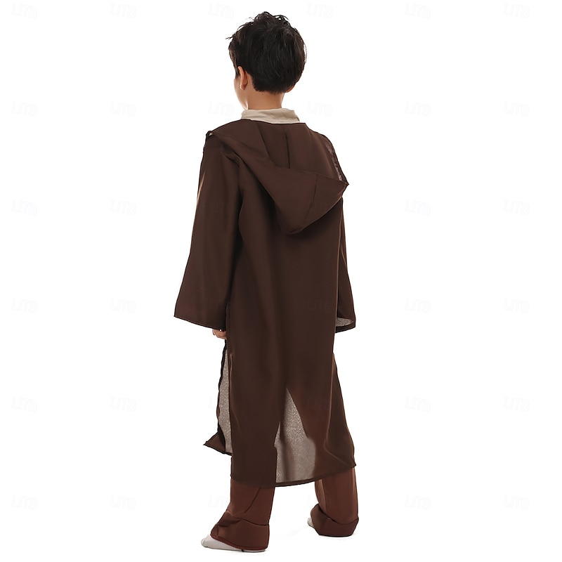 Anakin Skywalker Jedi Knight Halloween Cosplay Costume Outfits Obi-Wan Kenobi Movie / TV Theme Costumes Kid's Boys' Masquerade Party / Evening Easy Halloween Costumes Dress Up4