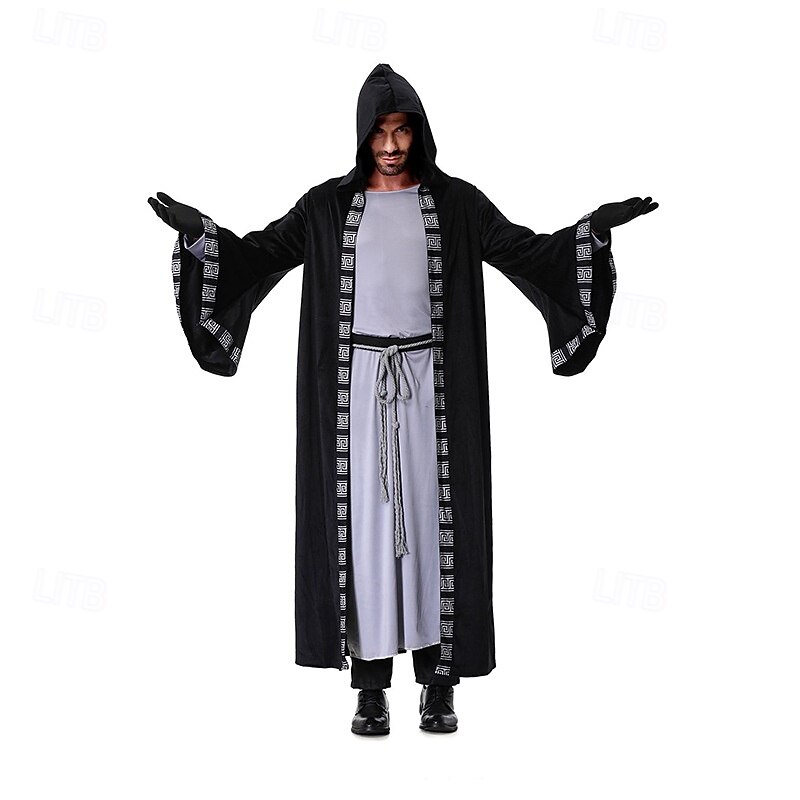 Vampire Wizard Halloween Masquerade Carnival Costume Adults' Men's Carnival Performance Halloween Easy Halloween Costumes Dress Up