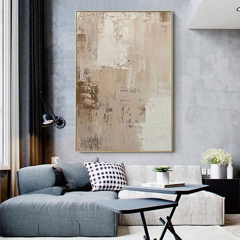 Wabi sabi artwork handmade Wall Art Beige Abstract Painting on Canvas A Pair Beige Texture oil painting handpainted Wall Art Neutral Abstract Wall Art Boho Wal Decor painting