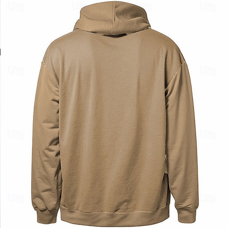 Halloween Men's American US Flag Hoodie Hoodies Sweatshirt Fashion Daily Long Sleeve Hooded Holiday Gym Streetwear Blue Brown Pocket 3D Print Fall Winter Designer2