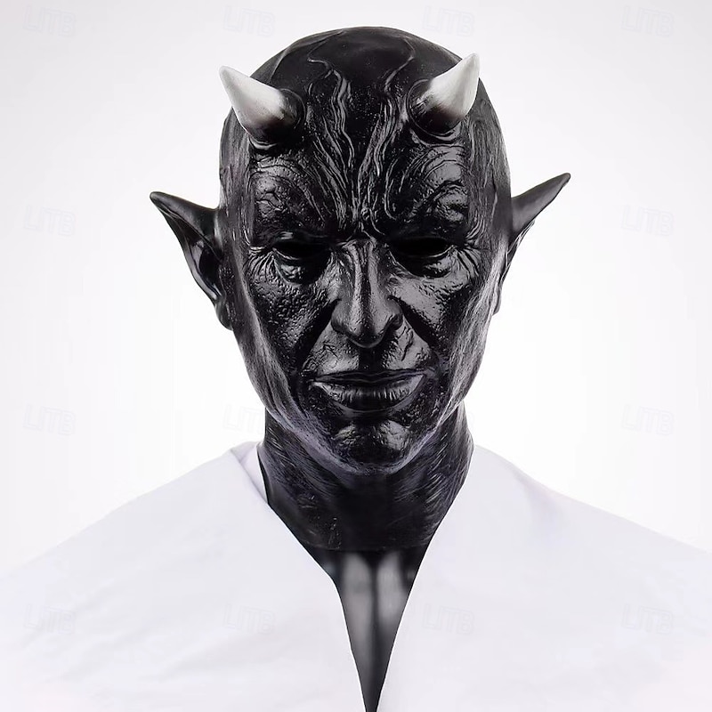 Devil Demon Mask Halloween Props Adults' Men's Women's Scary Costume Halloween Carnival Easy Carnival Costume for Walpurgis Night3