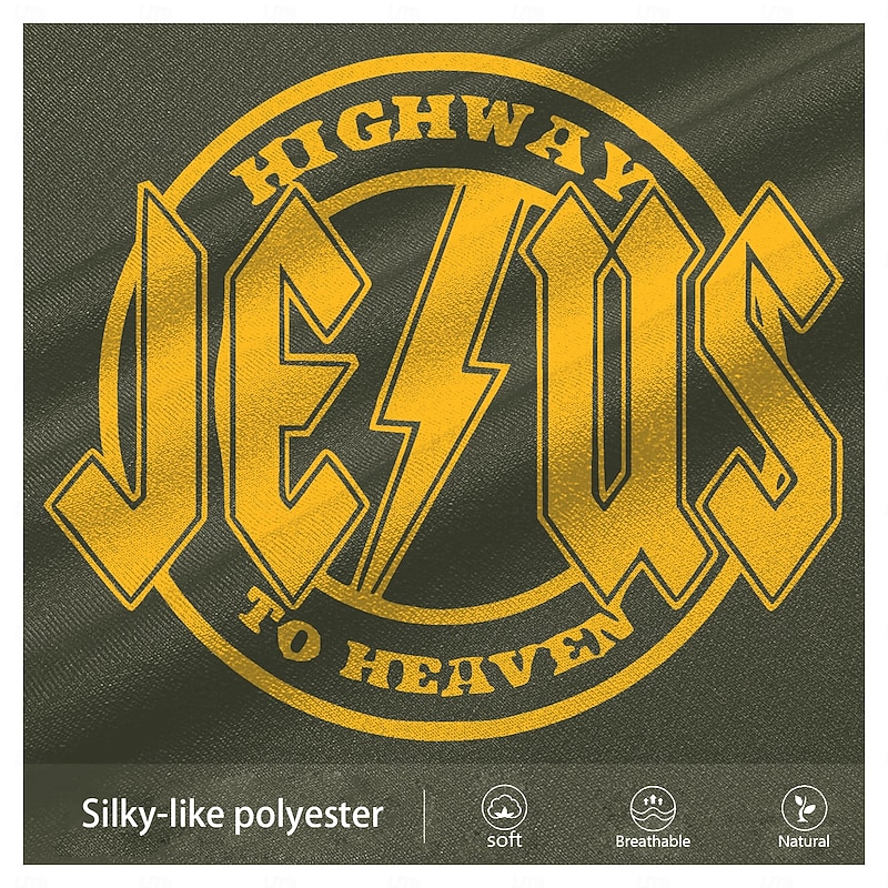 Men's Jesus Faith Sweatpants Joggers Pants Trousers Mid Waist Drawstring Elastic Waist Vintage Casual Outdoor Street Dailywear Pocket Spring Fall Winter 3D Print Black Green3