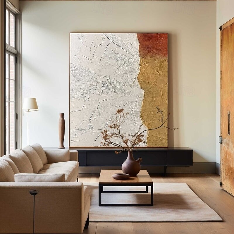 Large abstract brown Painting handmade Abstract oil painting hand painted Beige Painting handmade wabi sabi artwork oil painting Textured Oil Painting Beige Oil Painting Modern decor2