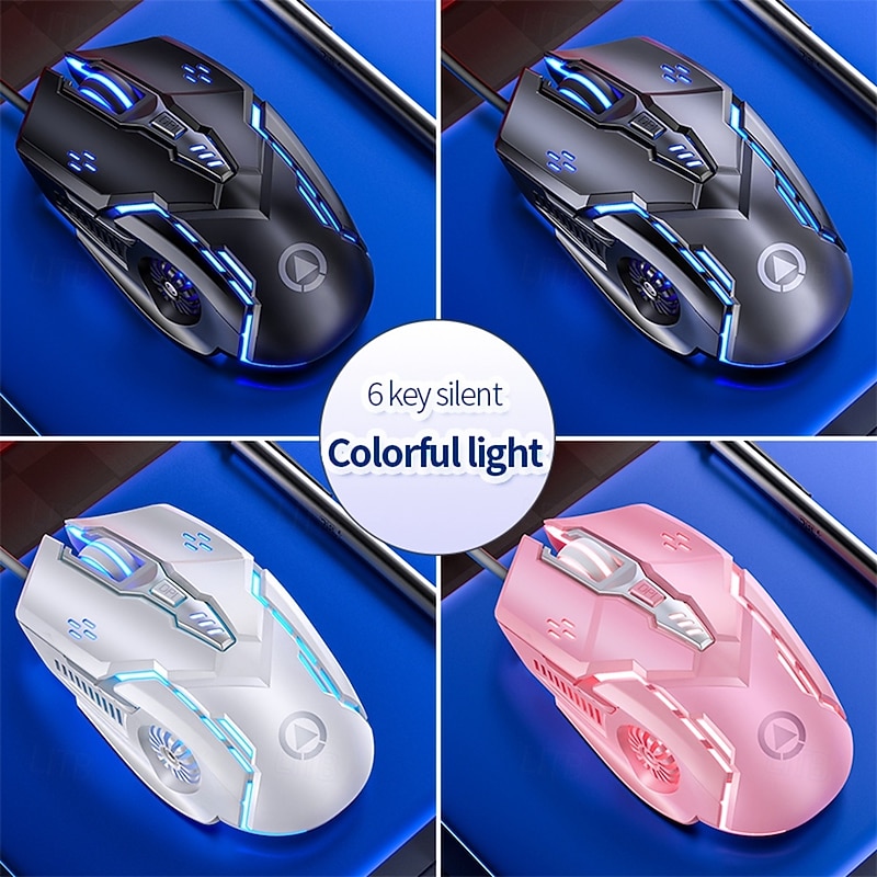 Gaming Mouse Professional Wired 6 Button 3200DPI LED Optical USB Computer Mouse Game Mice for PC Laptop Gamer2